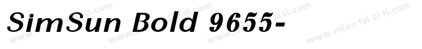 SimSun Bold 9655字体转换